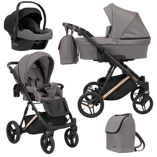 Lastenvaunut Graphite Premium Kunert 3in1, Anthracite ECO
