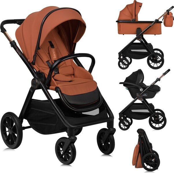 Lastenvaunut Lionelo Layla 3in1 Brown Rust