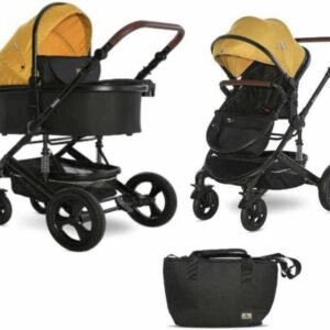 Lorelli Boston 2in1 -yhdistelmävaunut / starttipaketti, Lemon Curry