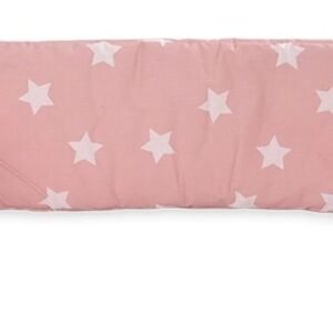 Pinnasängyn reunapehmuste Lorelli, 27 cm, Stars, vaalea roosa