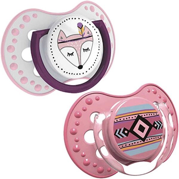 LOVI dynaaminen silikonitutti 2kpl 0-3kk Indian summer