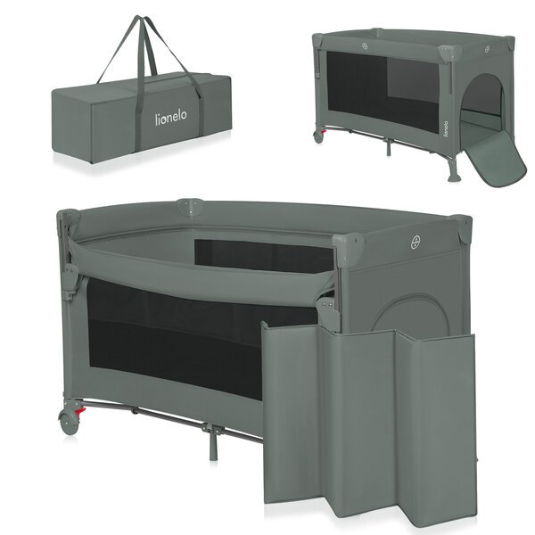Lionelo Ellen Green Sage 3in1 -matkasänky-leikkikehä