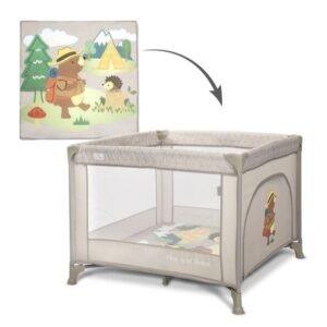 Matkasänky Lorelli Play and Relax, Beige Camping, 100x100x75 cm