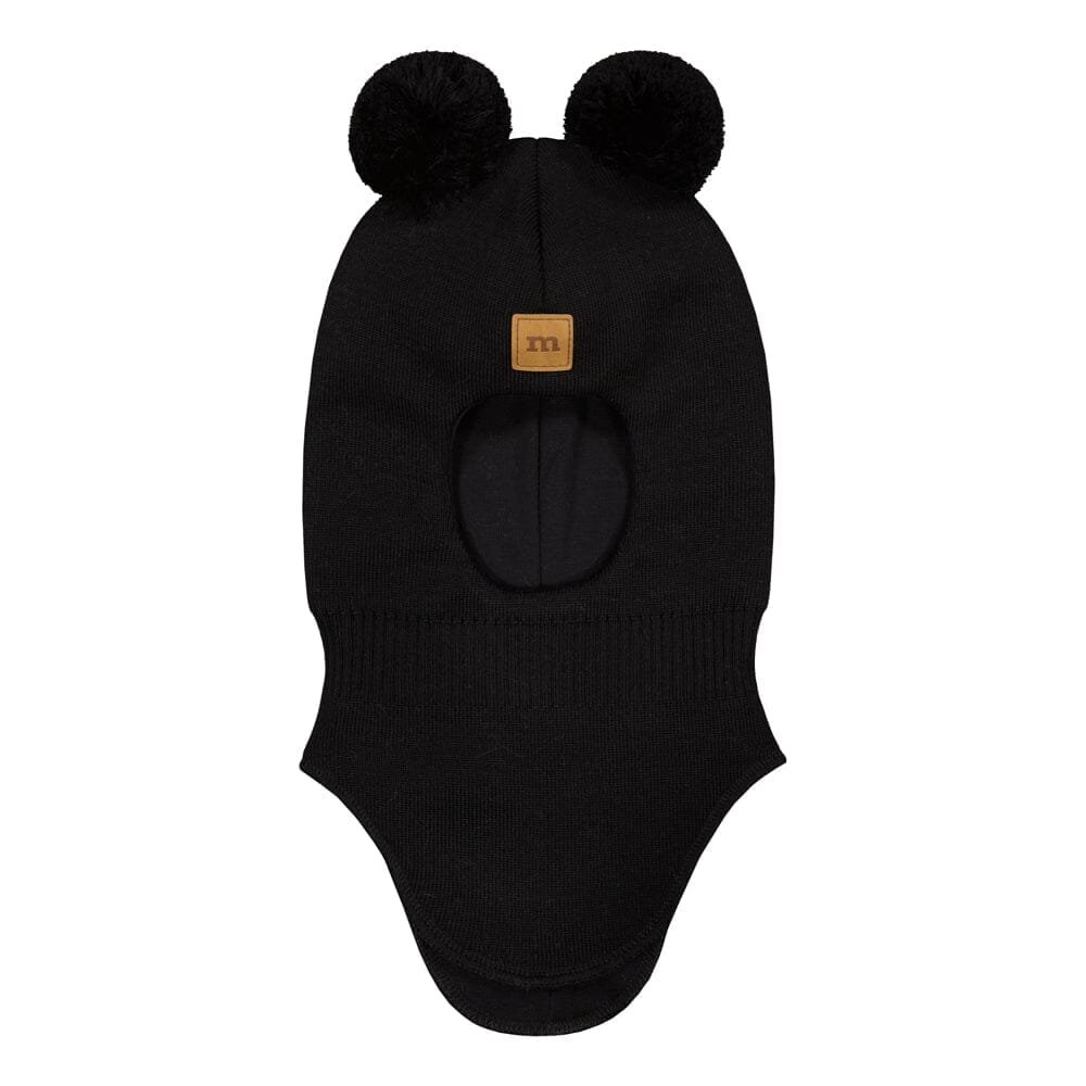 Cutie Helmet -Merinovilla Kypärämyssy | Black - 2-6M