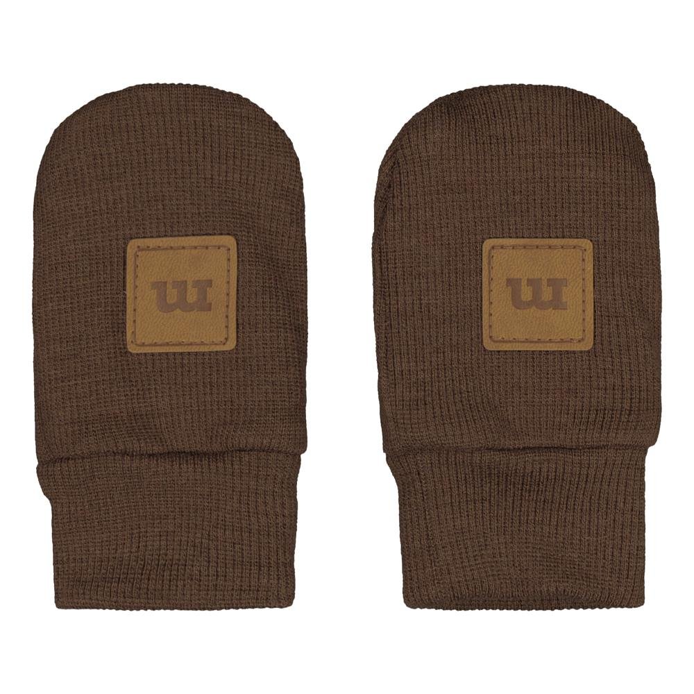 MERINO MITTENS, CHESTNUT