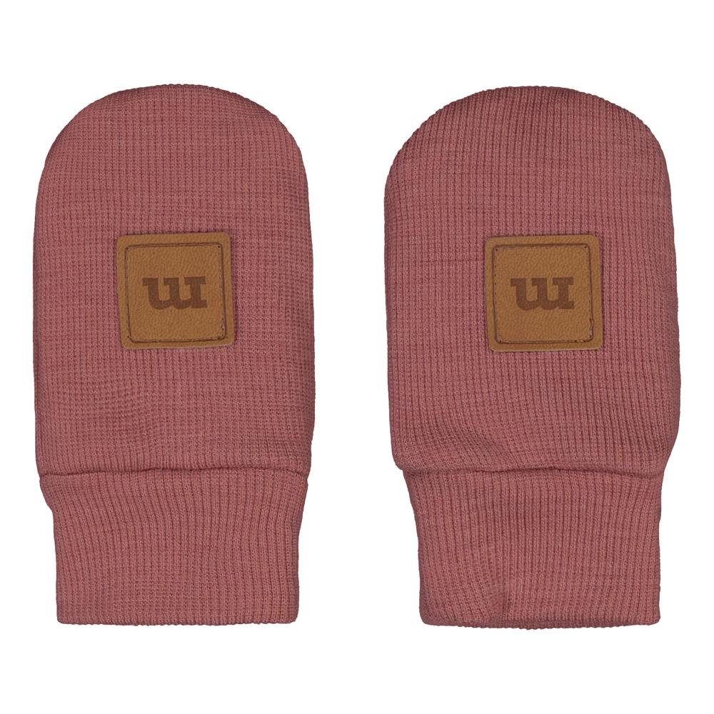 MERINO MITTENS, DUST ROSE