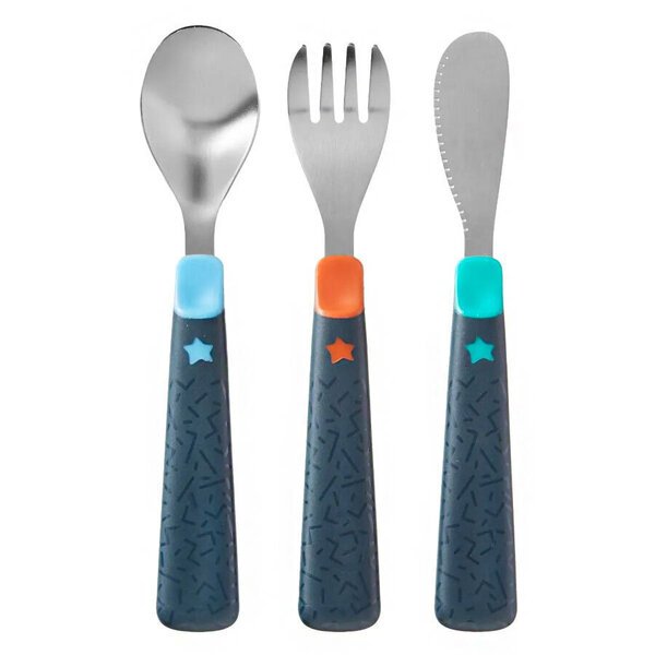 Metallinen ruokailuvälinesarja Tommee Tippee, 3 kpl.