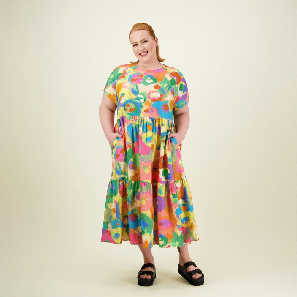 Miracles Tiered Midi Dress -Mekko |  Spring - XS
