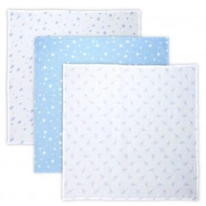 Musliininen vaippa Lorelli Aquatic Floral, 80x80 cm, 3 kpl