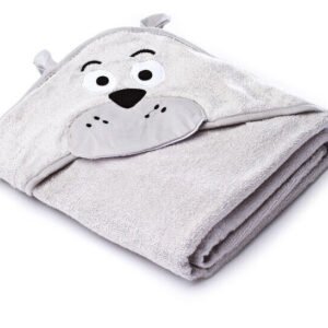 Pehmeä kylpypyyhe Sensillo Water Friends Bear, 100x100, harmaa