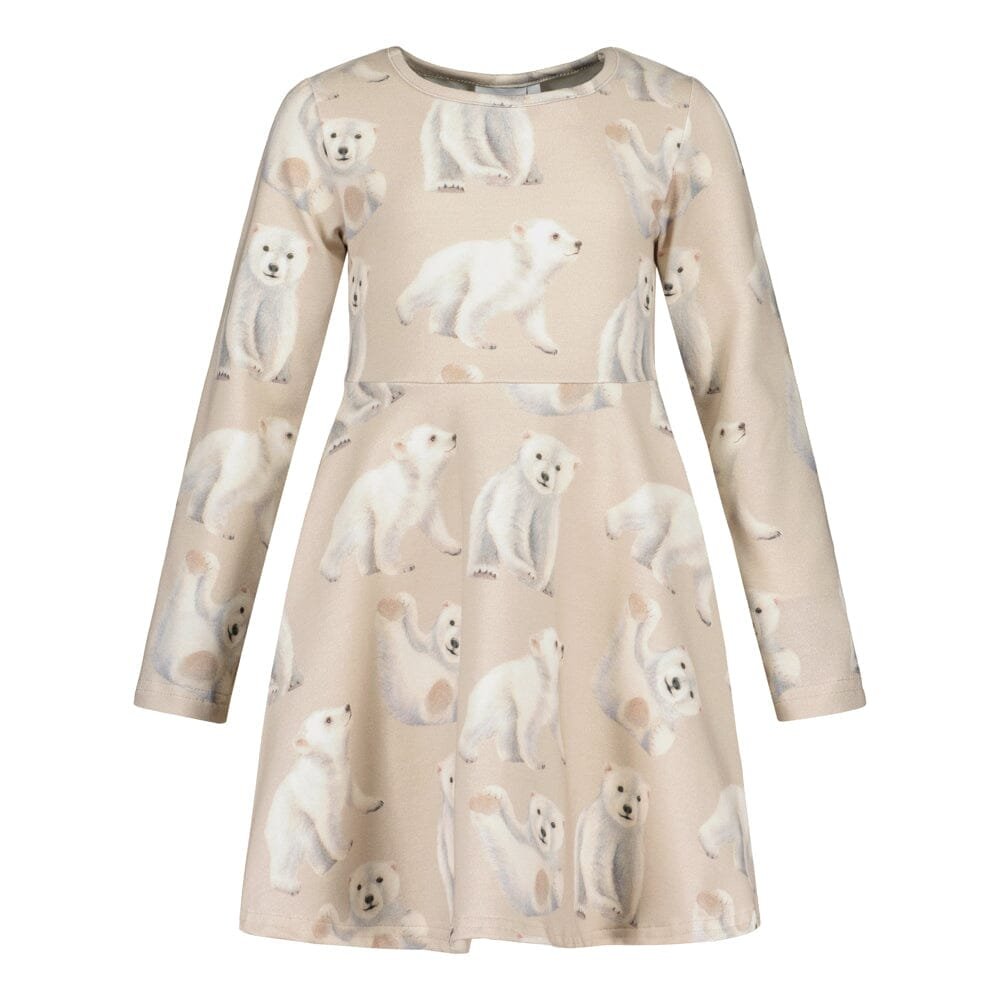 Polar Bears Dress -Mekko | Sand - 110/116