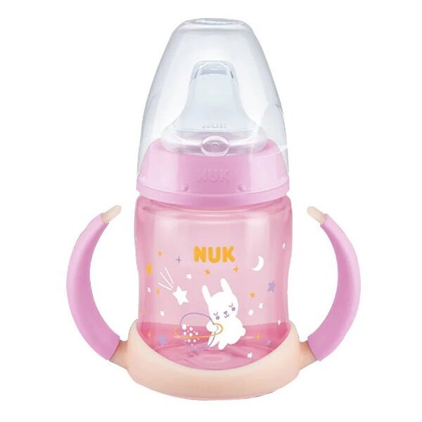 Pullo NUK First Choice Learner Bottle, vaaleanpunainen, 6-18 kk, 150 ml