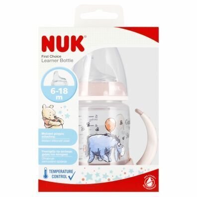 Pullo NUK First Choise Donkey, vaaleanpunainen, 6-18 kk, 150 ml