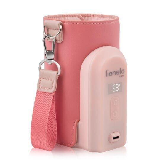Pullonlämmitin Lionelo Thermup Go Evo, korallinpunainen