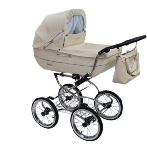 Retro-tyyliset rattaat ja turvaistuin Renee Baby Fashion, beige