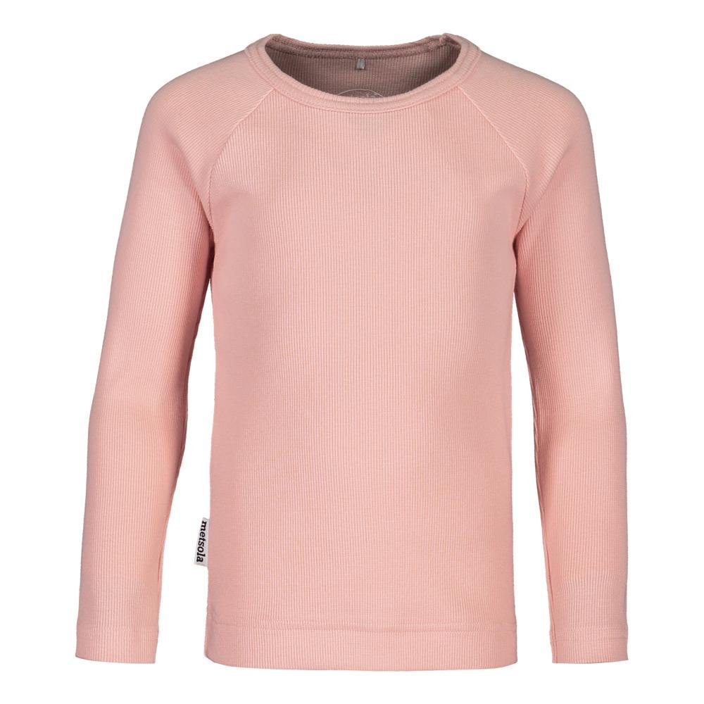 RIB BASIC T-SHIRT LS, PEONY - 110