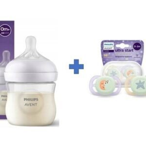 SCY900/01+SCF075/07 Herkkä pullo Natural 125ml + tutti