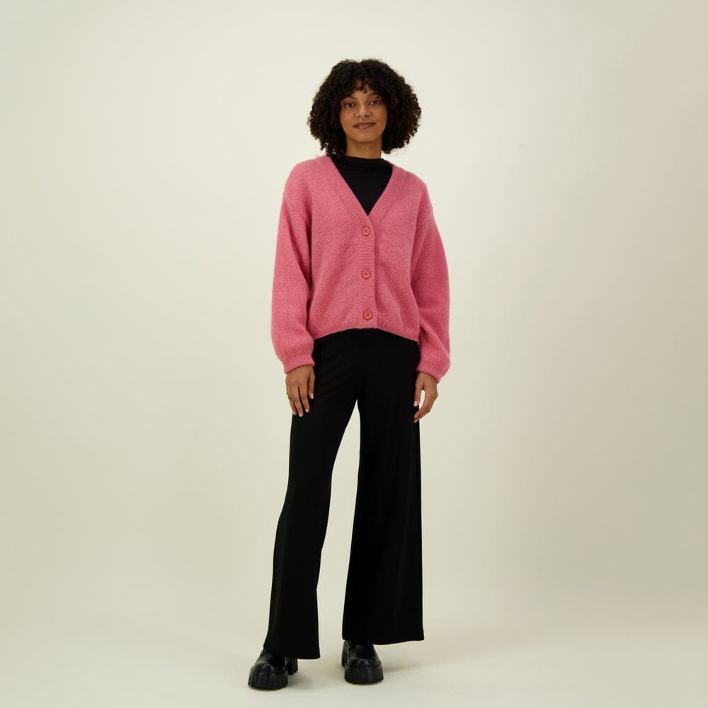 Mohair Short Cardigan -Neuletakki | Peachy - M/L