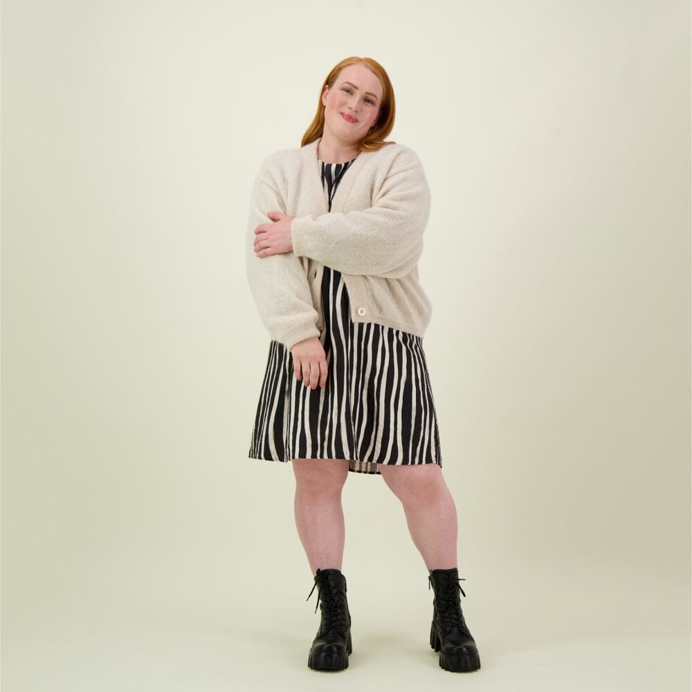 Mohair Short Cardigan -Neuletakki | Vanilla - M/L