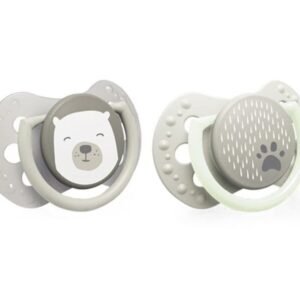 Silikoninen dynaaminen tutti Lovi Buddy Bear 0-2kk 22/862, 2kpl