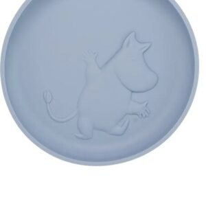 Silikoninen lautanen Muumi, taivaansininen, 4+ kk