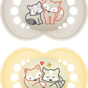 Silikoninen tutti MAM Baby Day&Night, 16+ kk, 2 kpl