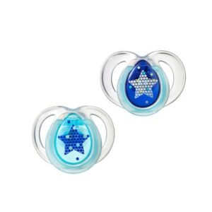 Silikoninen tutti Tommee Tippee 2kpl 6-18m yö 43336264, eri värejä