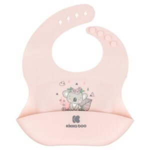 Silikoninen ruokalappu KikkaBoo Savanna, Friends Pink