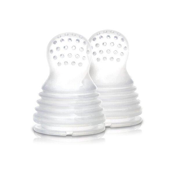 Silikonisäiliö KidsMe ruoka-astiaan Food Feeder Plus, XL koko, 6+ kk, 2 kpl