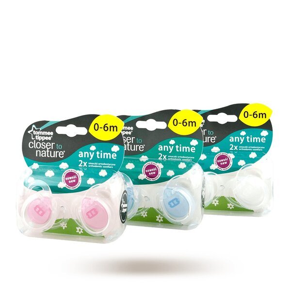Silikonitutti 2kpl 0-6m, Tommee Tippee milloin tahansa 43335480