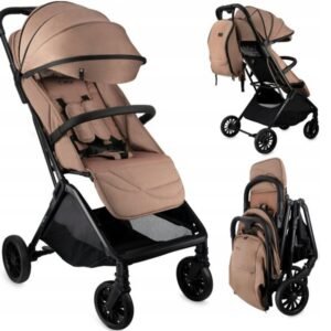 Sporttiset lastenvaunut MoMi Andrea, vaaleanruskea