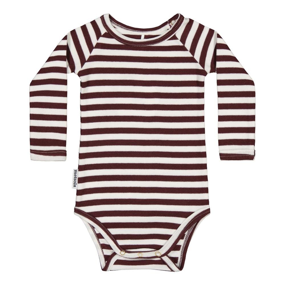 STRIPED BODY RIB, POMEGR/WHITE - 68