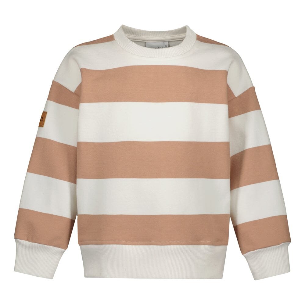 STRIPED OVERSIZE -COLLEGEPAITA | CHOCO-VANILLA - 86/92