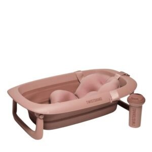Taitettava vauvan kylpyamme lisävarusteineen Twistshake, vaaleanpunainen