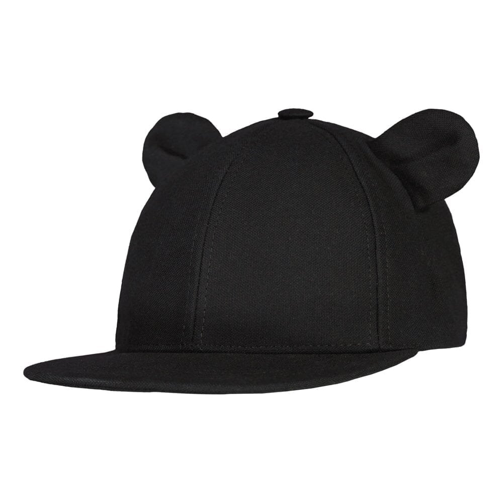 SUMMER CAP WITH EARS -LIPPALAKKI | LICORICE - 2-3Y
