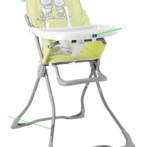 Vauvan syöttötuoli MARCEL Lorelli keltainen