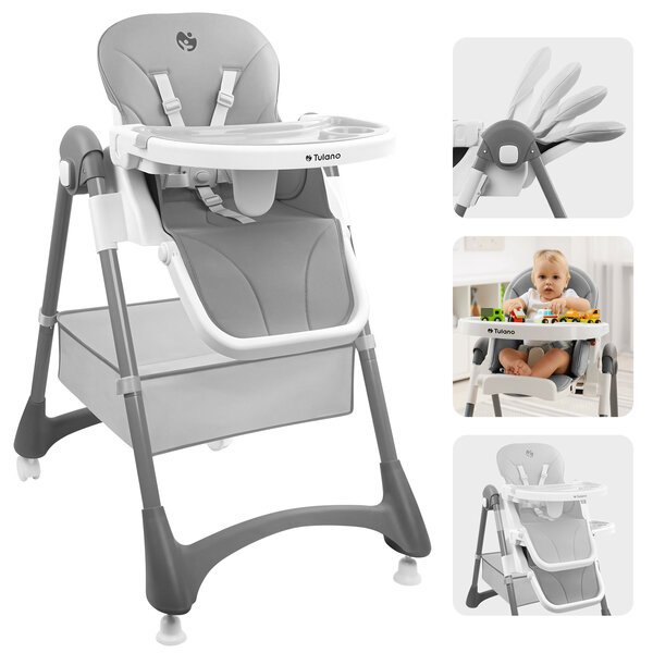 Syöttötuoli Morsel 30, harmaa