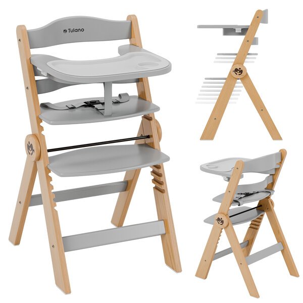 Syöttötuoli Tulano Morsel 45 Natural-Grey