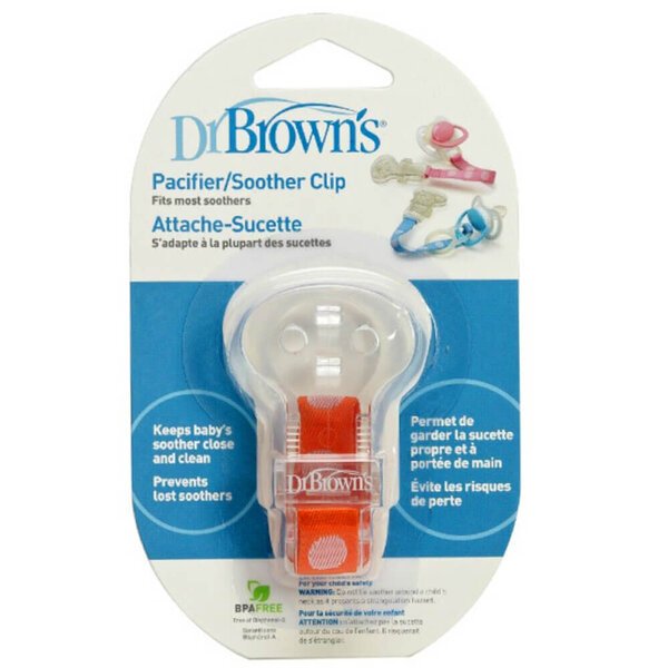 Tohtori Brownin oranssi tuttihihna klipsillä.