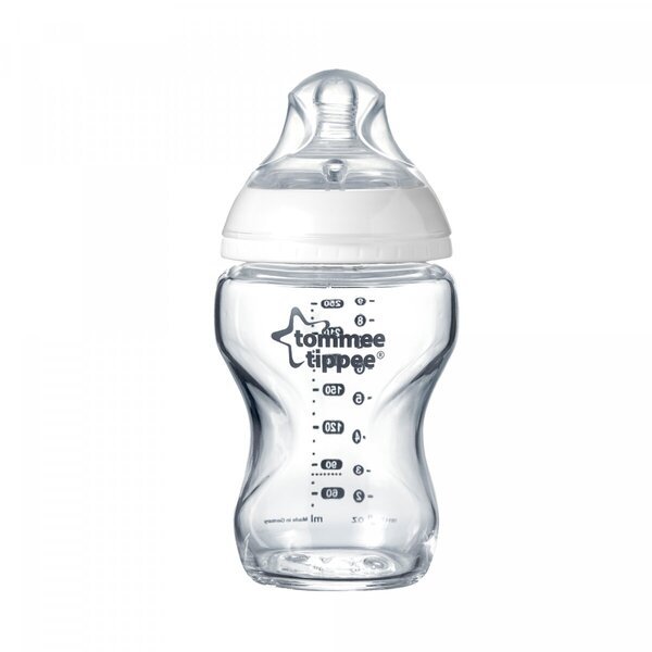TOMMEE TIPPEE lasinen tuttipullo CTN 250ml 0m + 42243877