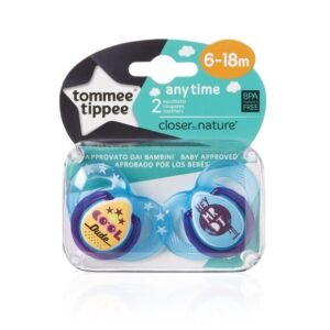 Tommee Tippee silikonitutti Fun, 6-18kk, 2 kpl.