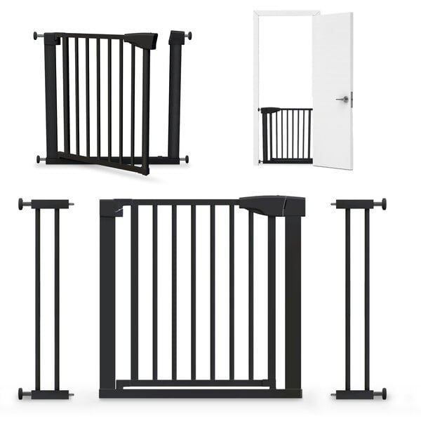 Tulano Guardian 3.0 turvaportti lapsille - ilman porausta, automaattinen sulkeutuminen, leveys 75-110 cm, musta