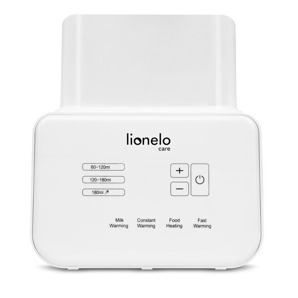 Tuplapullonlämmitin Lionelo Thermup tupla, valkoinen.