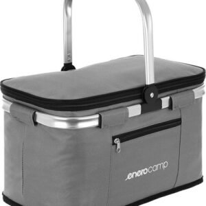 Turistikäyttöön tarkoitettu Easy Camp -termolaukku, 24 l, harmaa