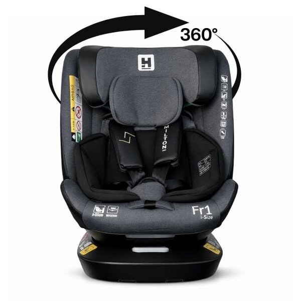 Turvaistuin HAMILTON 360º FR01 i-size 0-36 kg Dark gray
