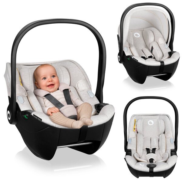 Lionelo Moxie i-Size Beige Sand -turvaistuin 0-13 kg, hiekanvärinen