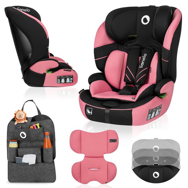 Turvaistuin Lionelo Levi One i-Size, 9-36 kg, Pink Rose