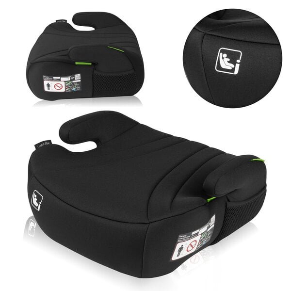 Lionel Luuk Fix i-Size Black turvaistuin 22-36 kg, 125-150 cm, musta