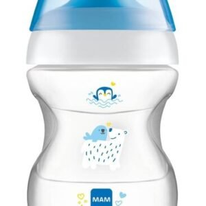 Tuttipullo - kuppi MAM Learn To Drink 6+ kk 190 ml, sininen