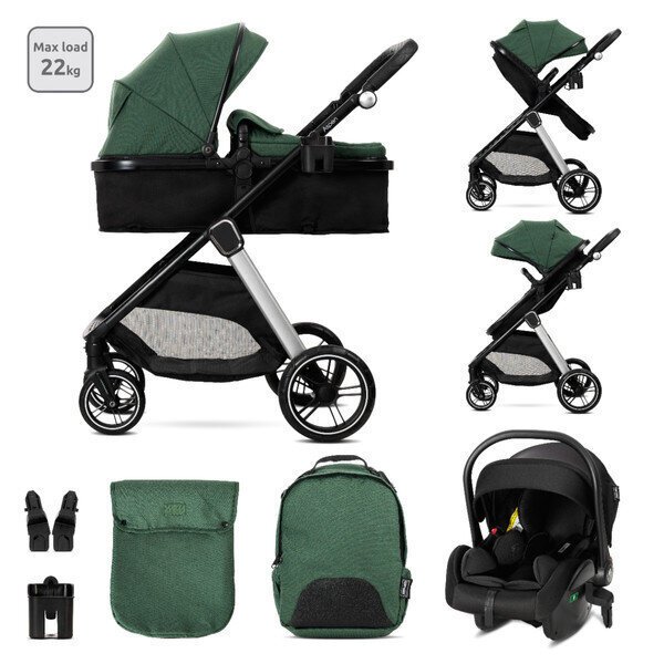 Universaali Lastenvaunut Lorelli Aspen 3in1, Green
